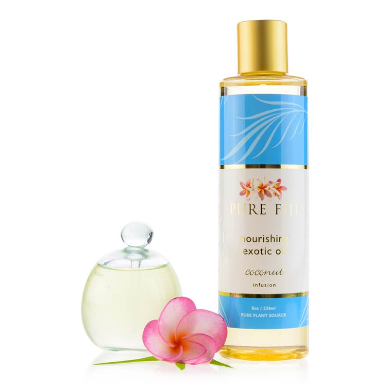 Exotic Bath & Body Oil, Coconut - Vibe Hair and Skin Therapy